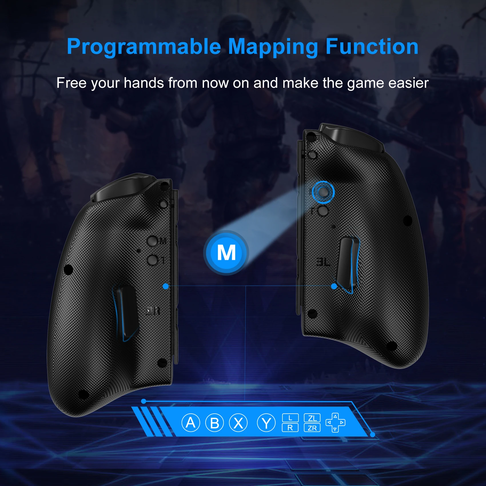 LinYuvo Meteor Light จอยแพดไร้สายพร้อมไฟ RGB 8 สีสําหรับสวิตช์/OLED พร้อมโปรแกรมได้ ไจโร 6 แกน เทอร์โบ และการสั่นสะเทือน