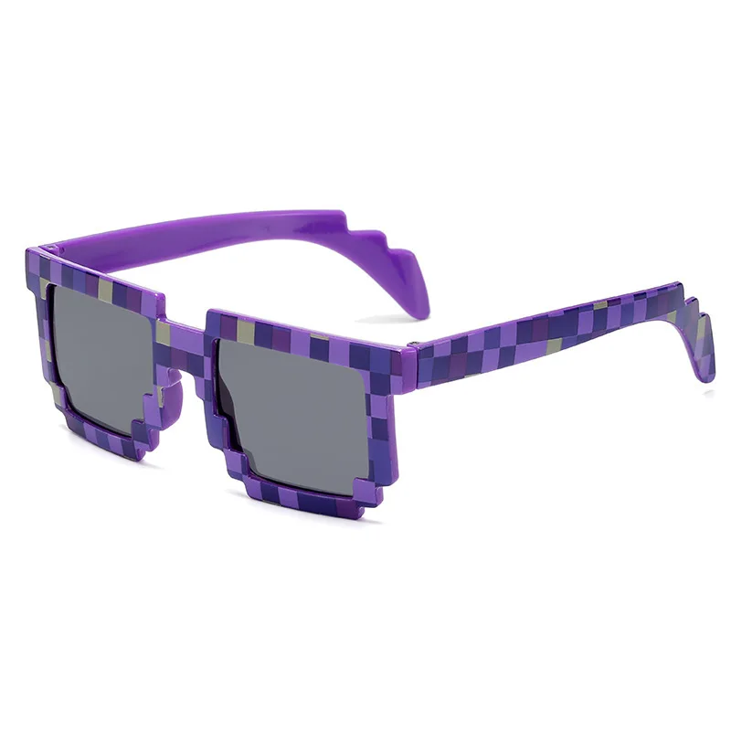 2023 New fashion Sun Glasses Hot Sale Sunglasses Creeper Glasses Novelty Mosaic Funny Goggles Boys Girls Pixel Eyewear