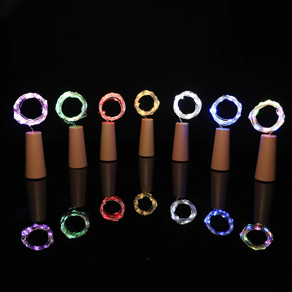 LED bottle light Bar wine bottle cork string lights Fairy Light Garland Christmas Wedding Party Decor Waterproof LED lights