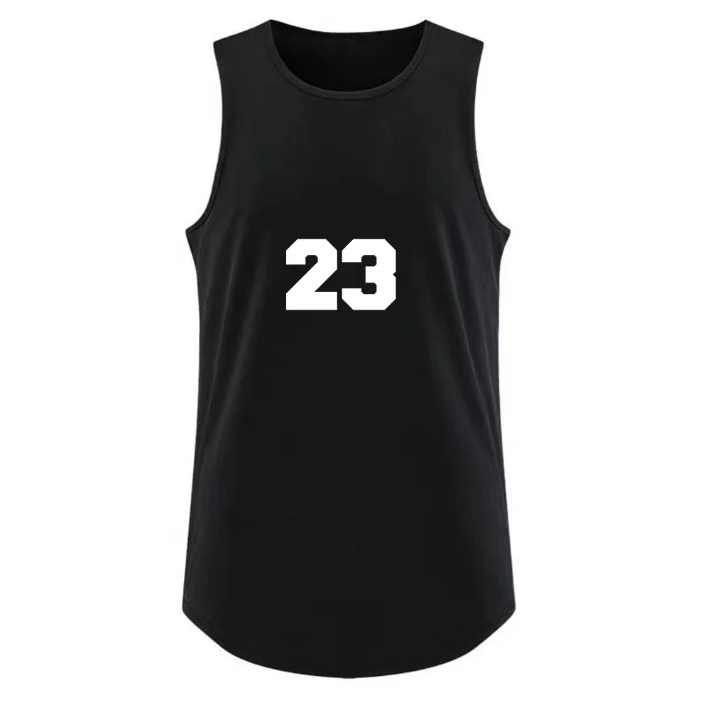 

Men's Tank Tops Leisure O-Neck Sleeveless T-shirt Outdoor Basketball Sport Quick Dry Tops Summer Loose Breathable Exercise Vest