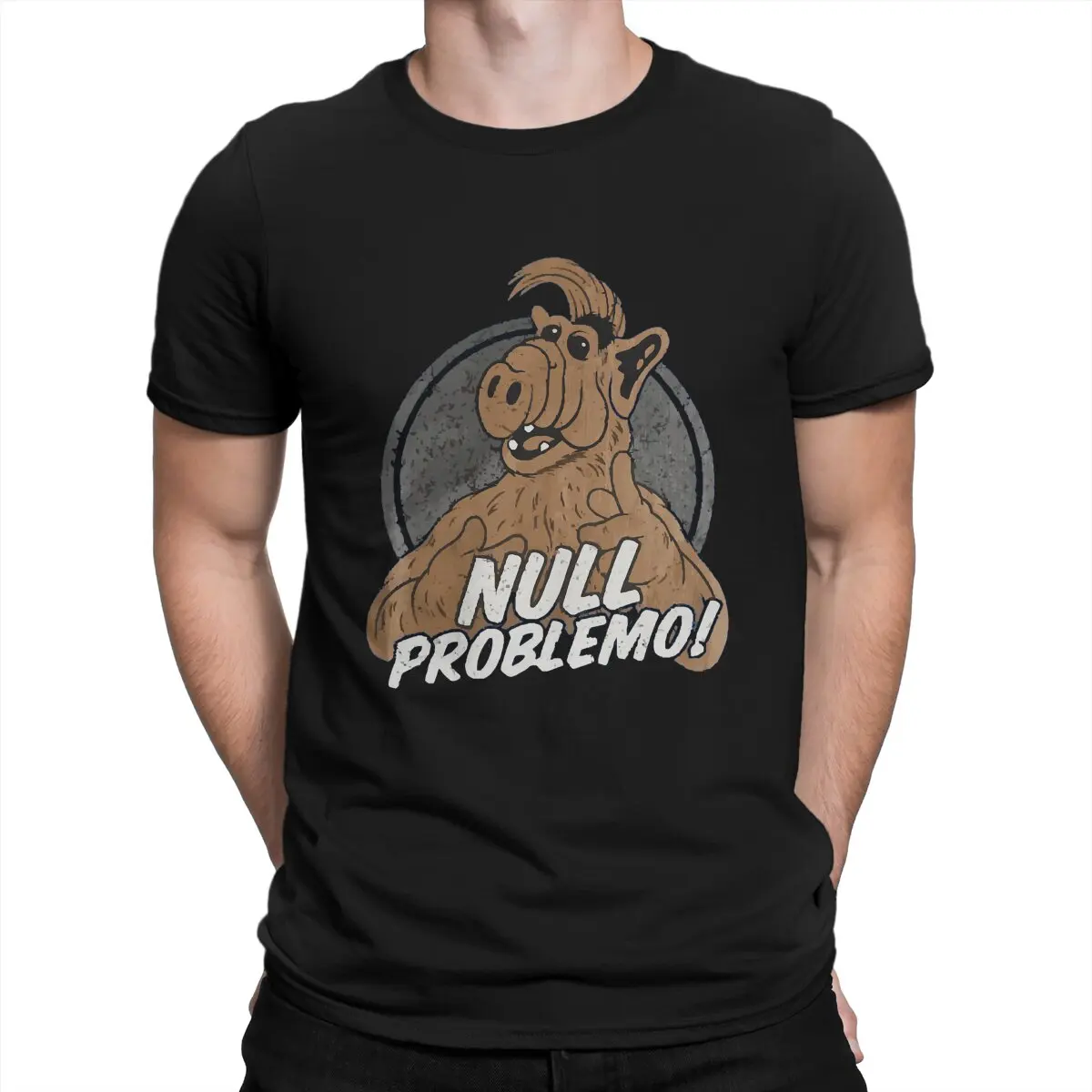 ALF Men's TShirt Null Problemo Active Distinctive T Shirt Harajuku Sweatshirts Hipster