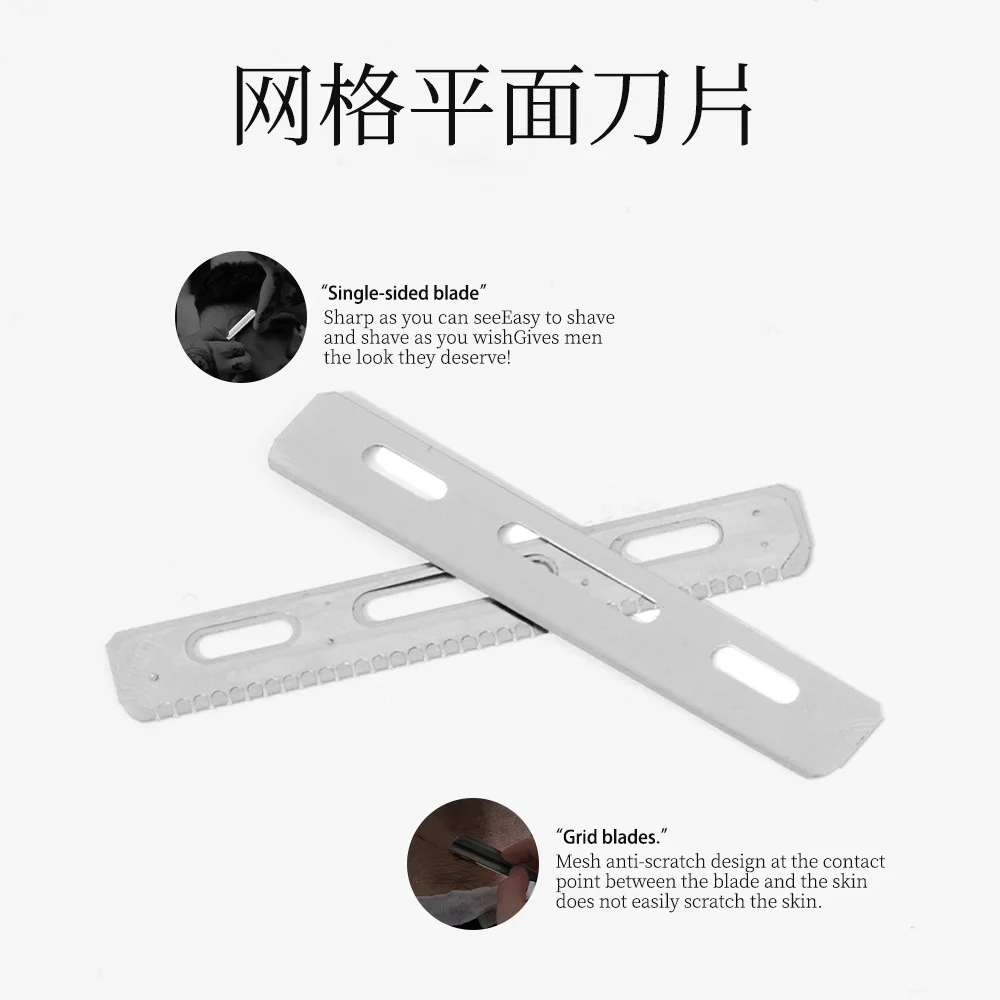 Japanese Razor Blade Scratch Resistant Secure Blades Manual Shaver Replace Shaving Cutter Blade Barber Shop Beard Trimming Tools