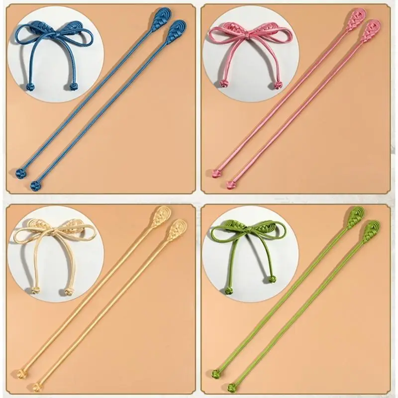 F19B 2 Pcs Retro Chinese Buttons Traditional Cheongsam Buttons Closure Sewing Fasteners Bowknot Chinese Closure Buttons