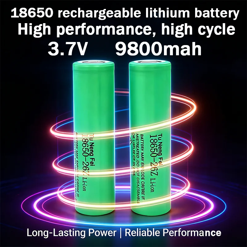 2026 New Model 18650 Batterie 3,7V 9800mAh Wiederaufladbare Liionsbatterie Für Led Taschenlampe Torch Batery Litio Batterie