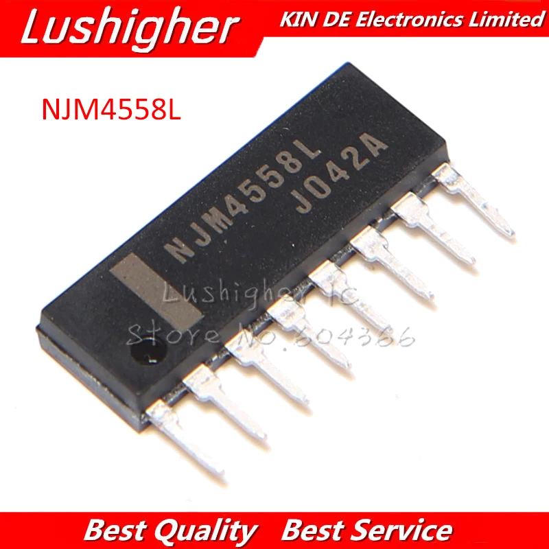 10pcs NJM4558L JRC4558L SIP-8 NJM4558 SIP JRC4558 IC