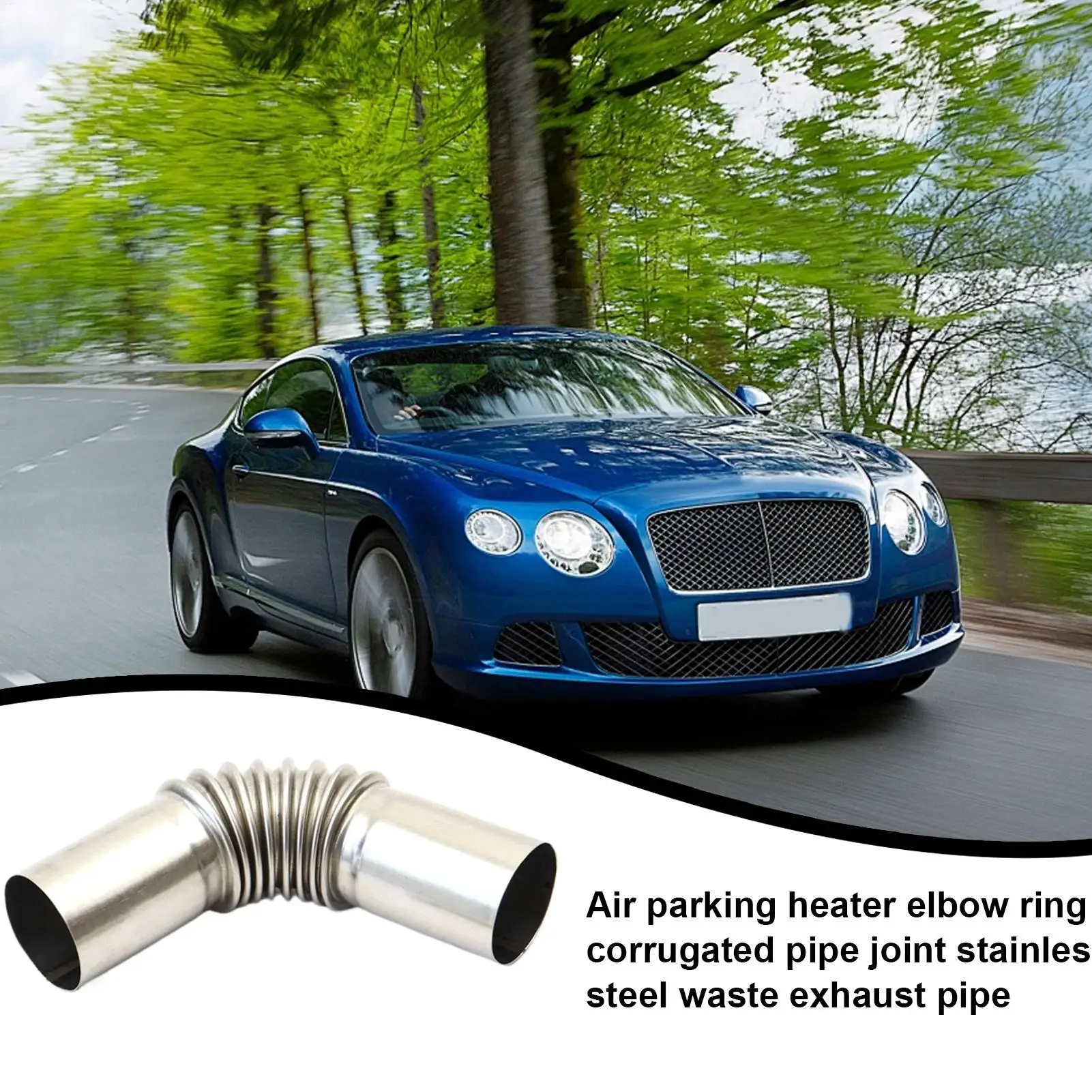 

Motorcycle Exhaust Pipe Flexible Extension Tube Leakproof Air Parking Heater Elbow Exhaust Pipe For Truck Mower RV Bike Vehicle