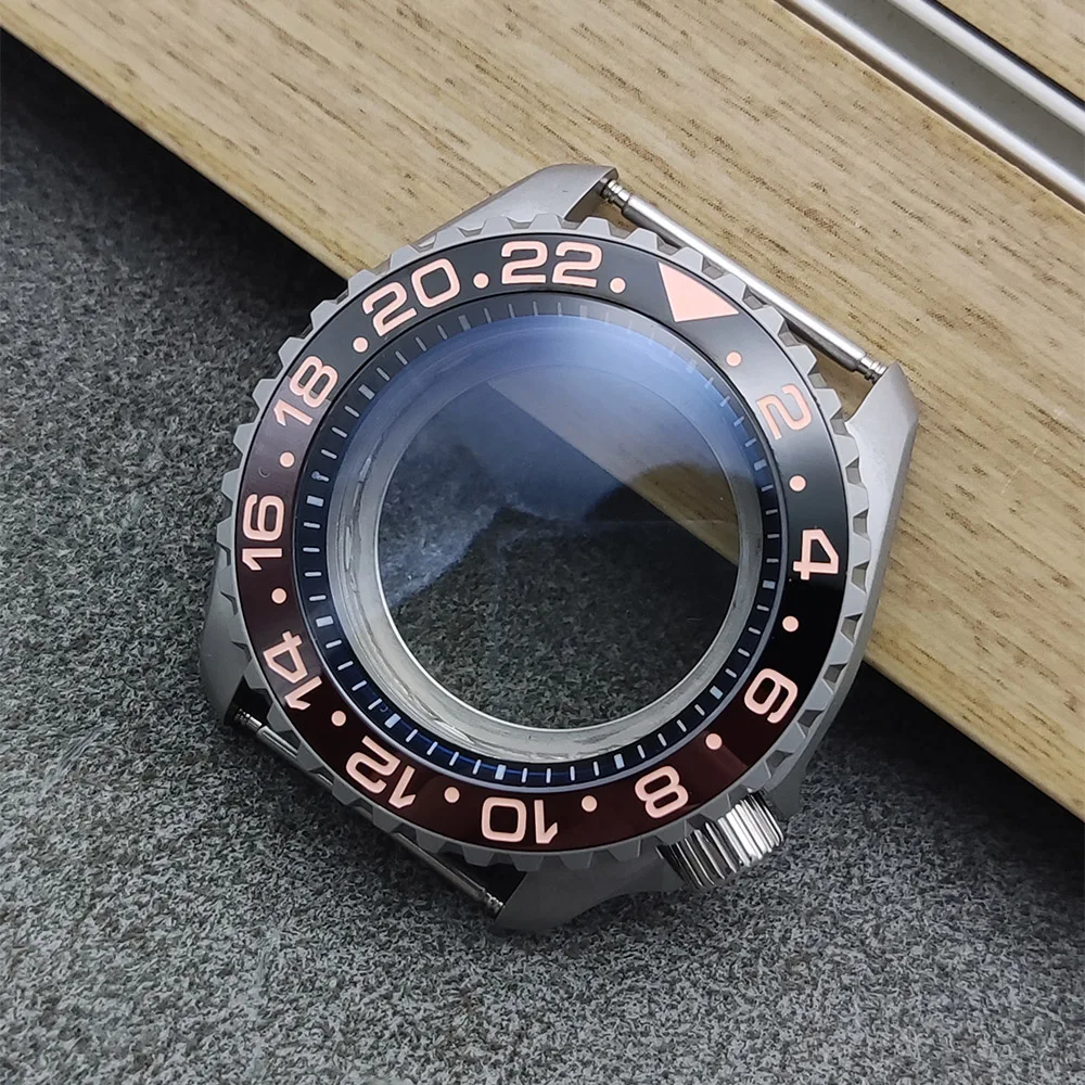 NH35 case 38mm Matte Silvery case,Sapphire glass,for NH35 NH36 movement,Watch Parts Mods,50M Waterproof Case