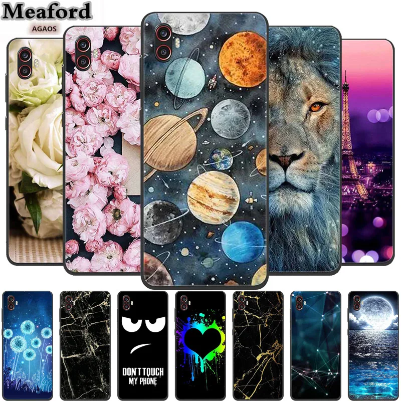 Flor caso para samsung galaxy xcover6 pro tpu macio silicone capa traseira para samsung galaxy xcover pro 2 escudo xcover 6 pro funda