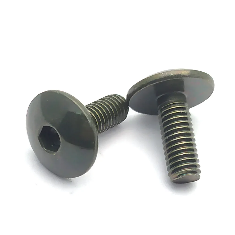 10 pcs Motorcycle Scooter ATV Moped Plastic Cover Screw Bolt or U Type Clips with Nut M6 6mm M6X12 M6X16 M6X20