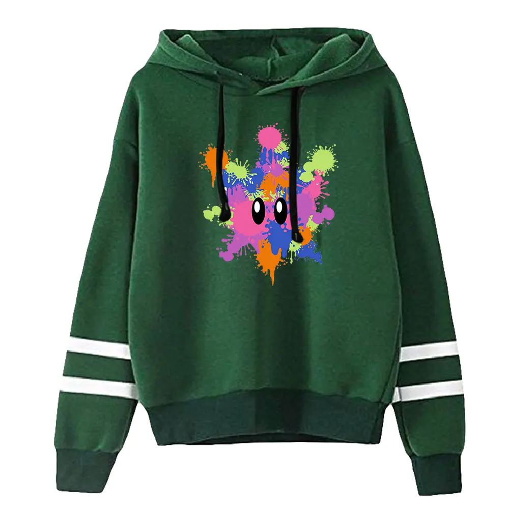 Sweat à capuche unisexe sans poche Splatoon 3 Game pour hommes et femmes, manches PVD, Streetwear Harajuku, vêtements à la mode, barres parallèles