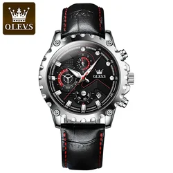 OLEVS Watches for Men Top Brand Quartz Watch Multifunction Chronograph Sport Mens Watch Waterproof Luminous Business Wristwatch