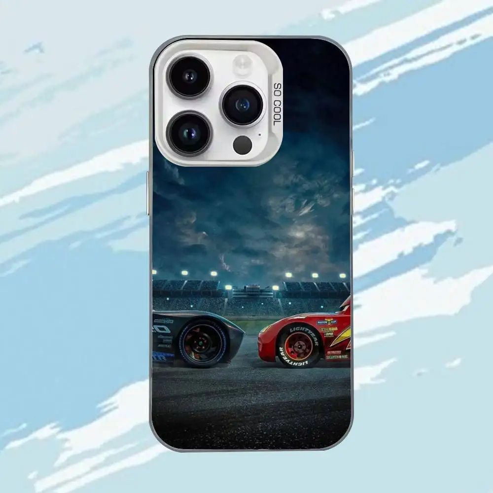 Casing Ponsel Film L-Lightning Mc-MCQueenS-S Untuk iPhone 17,16,15,14,13,12,11,Mini,Pro,MAX Matte Anti Benturan