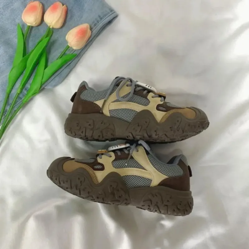 جديد أنيمي سانريو مرحبا كيتي النساء أحذية رياضية الكرتون لطيف طالبة عادية سميكة القاع حذاء قماش شبكة الأحذية هدية #6