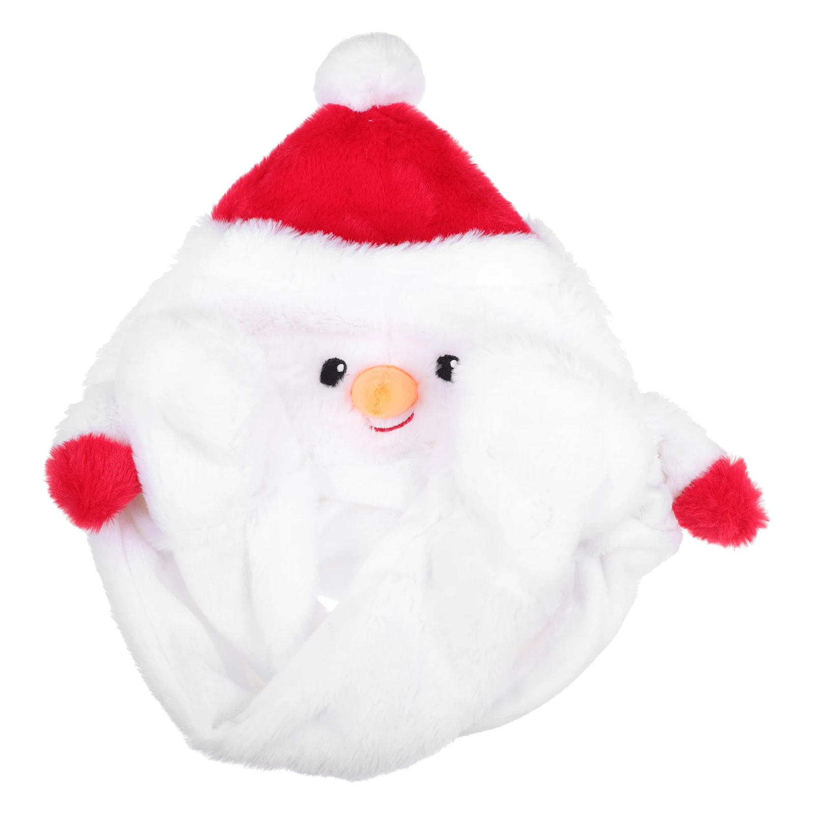 

1Pcs Decorative Snowman Hat Christmas Caps with Moving Hands Funny Xmas Hat for Holiday Events Decorative Snowman Caps