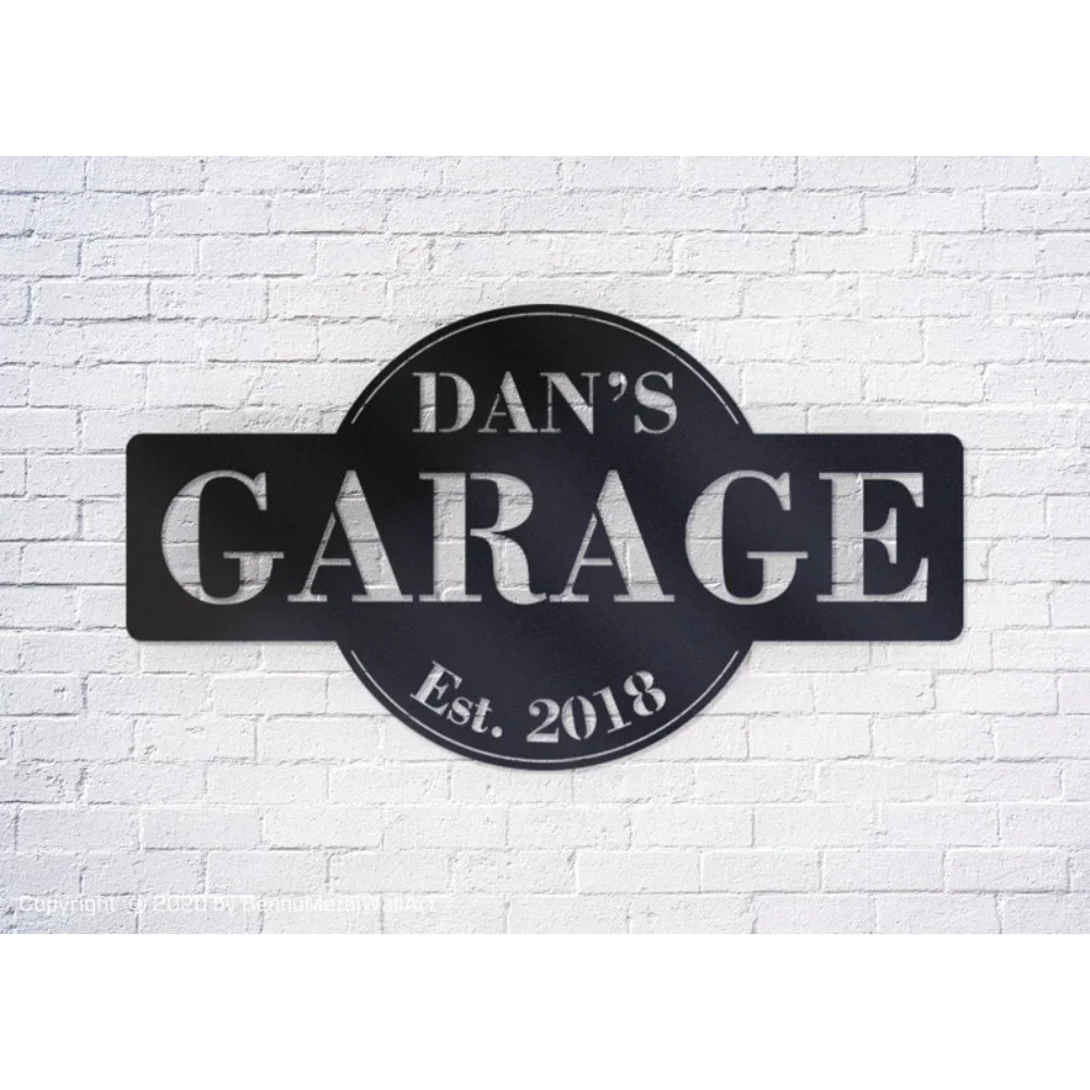 Personalized Sign for Garage Decor Custom Metal Sign a Great Gift for Dad or Him LARGE Aluminum Personalized One garden