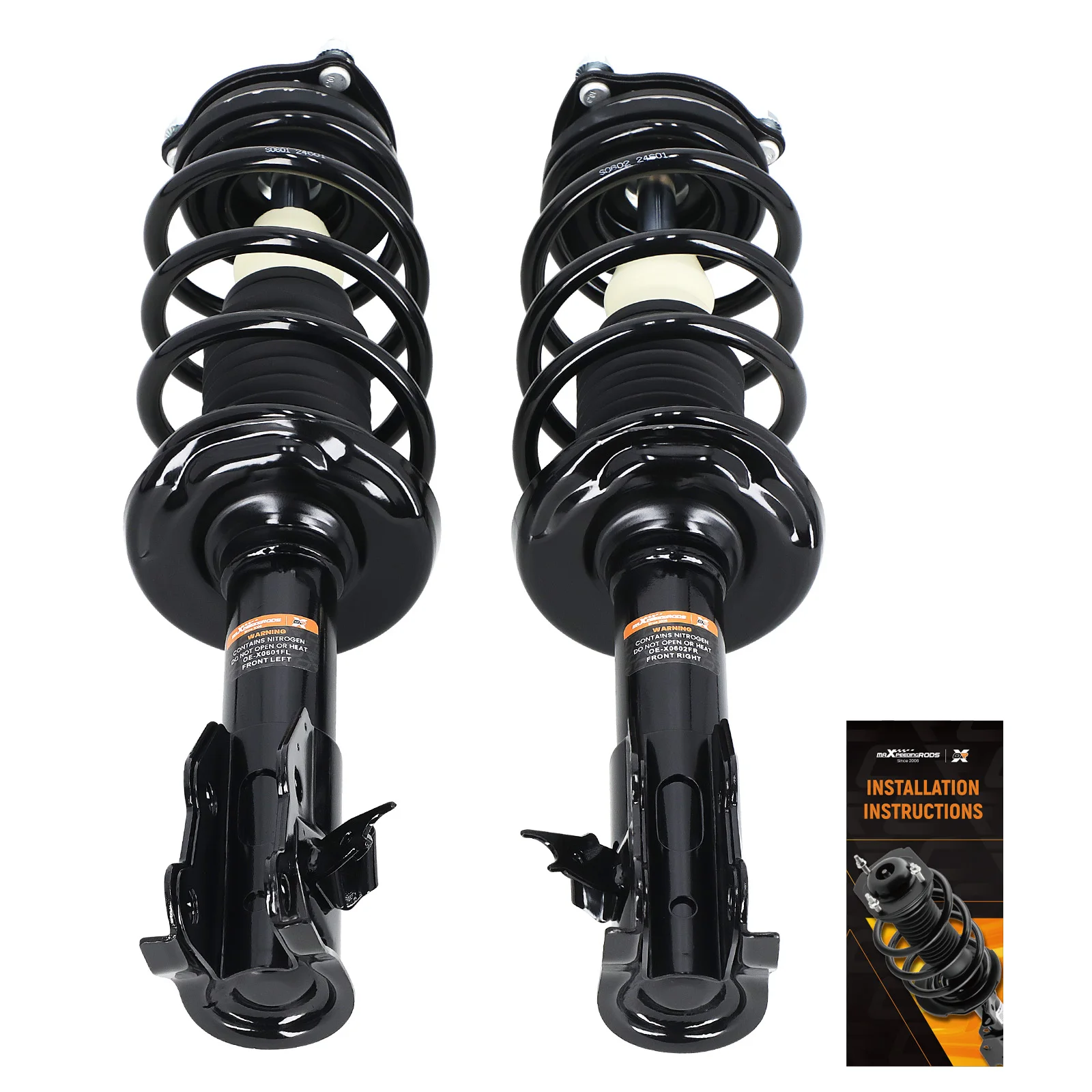 

OE Strut Assembly Pair Front Struts W/ Springs Left Right For Honda Civic 2006-2011 1.8L DX EX LX