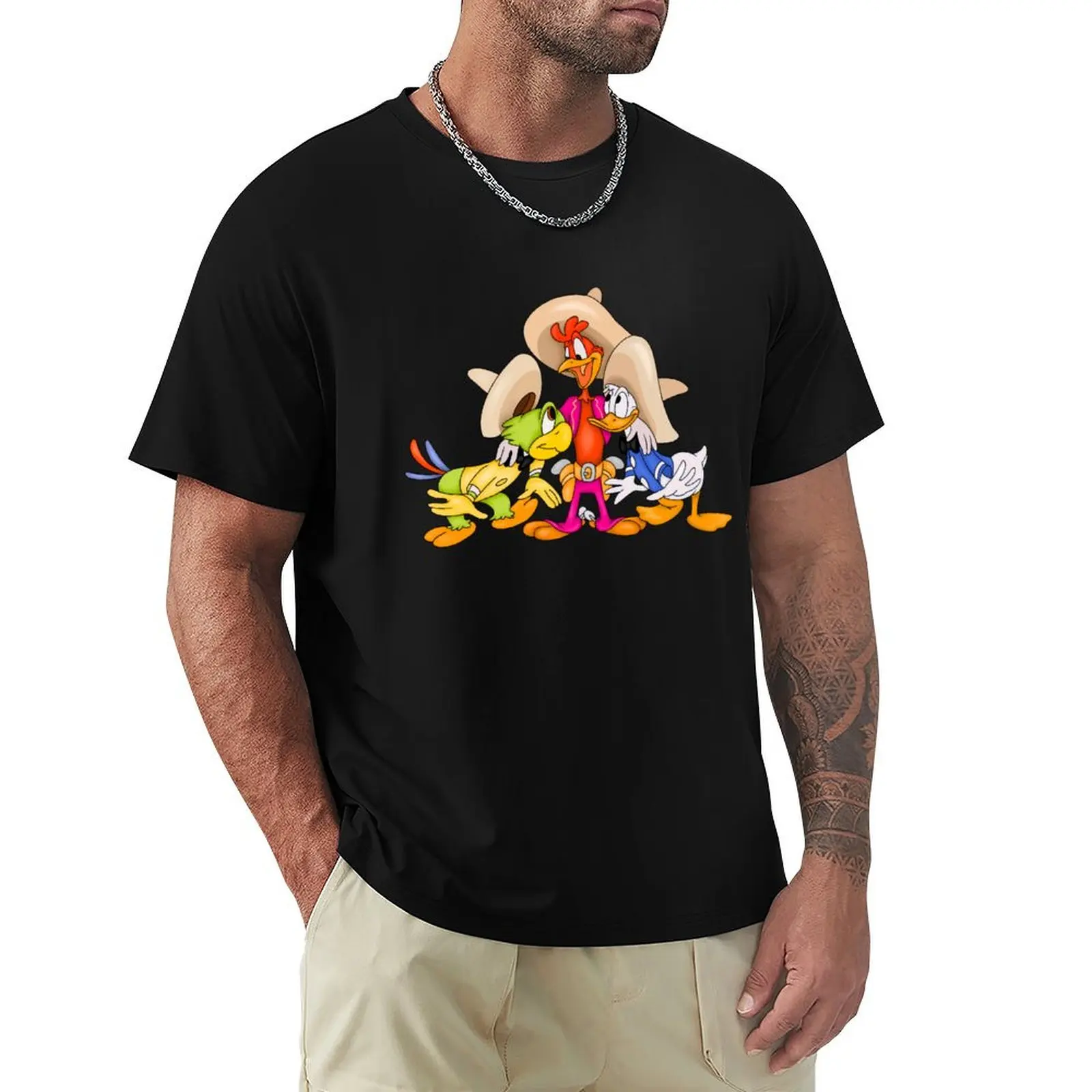 

Caballeros T-shirt heavyweights boys animal print blacks plain white t shirts men