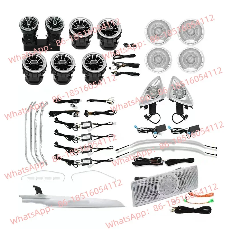 

Turbo Air Vent Outlet With Ambient Light For Mercedes Benz E-class W213 808/809 64 Colors With Multi-colour