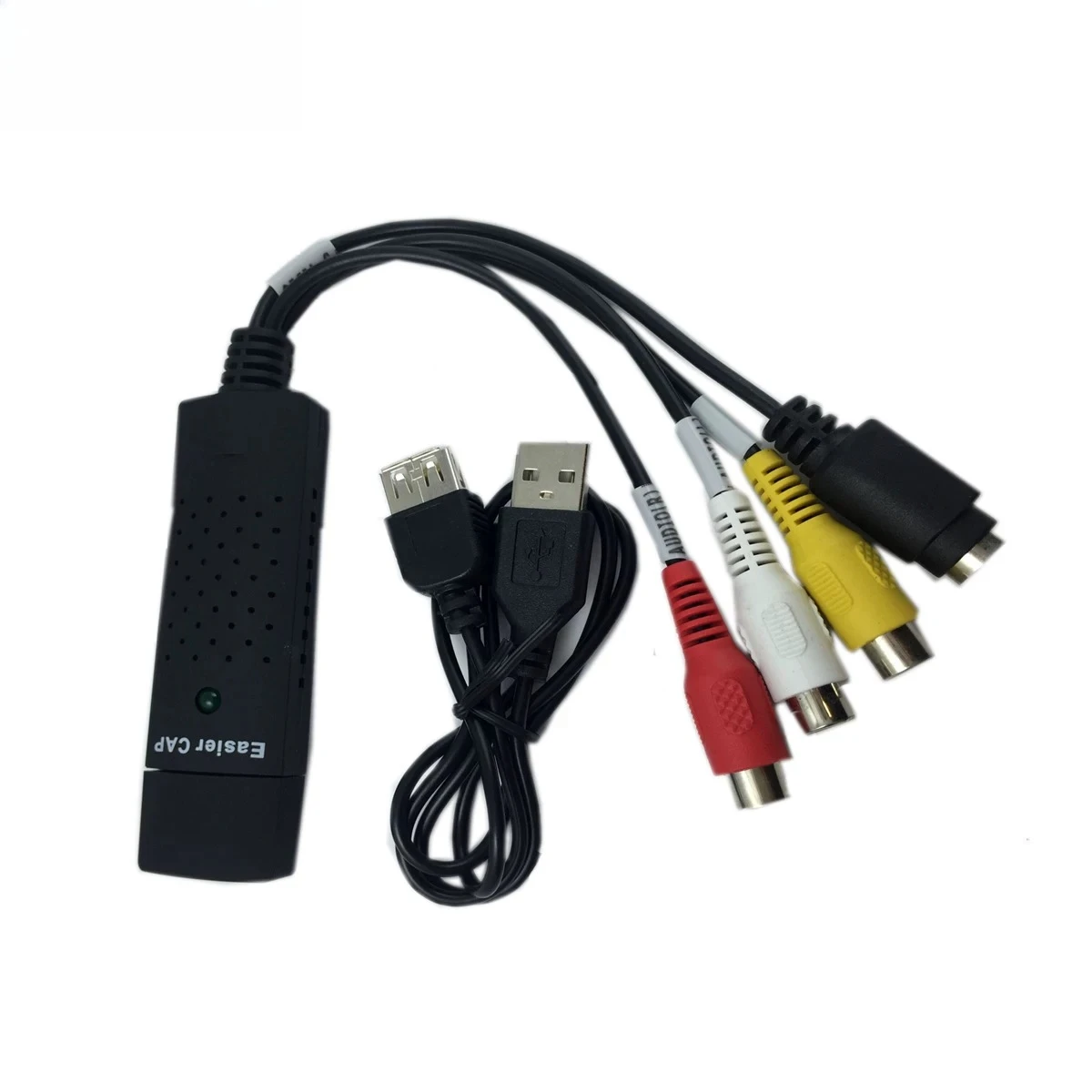USB Video Capture Card AV Input Adapter, Transfer Old VHS Tape DV Camera Video To PC, Compatible With Medical B‑Ultrasound Image