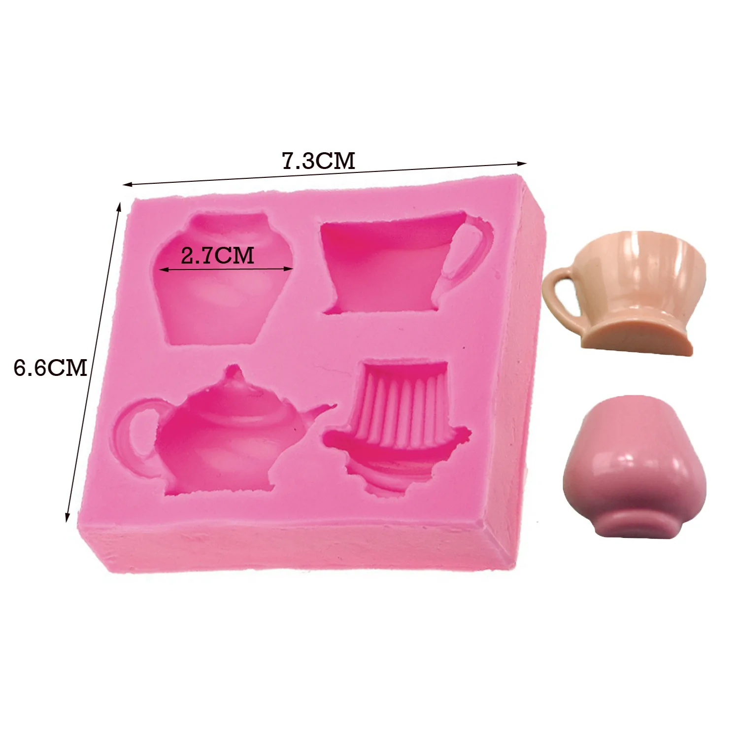 Kitchen Accessories Pot Cup Cooking Tools Fondant Paste Silicone Mold Cake Decorating For Baking Clay Resin Sugar Candy Sculpey