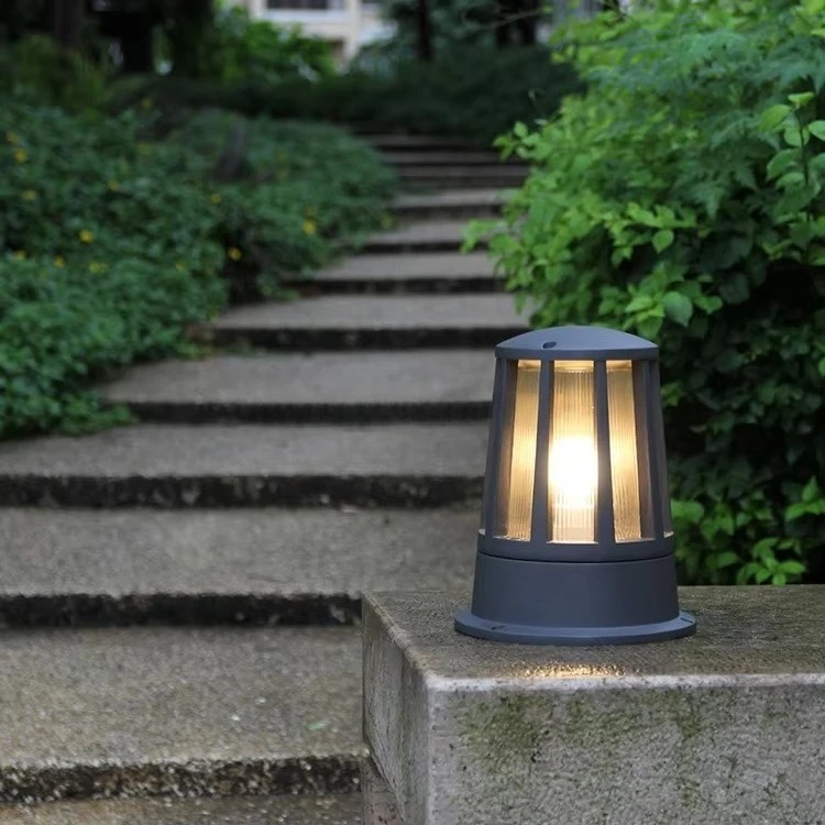 Outdoor Garten Weg Poller Licht Aluminium Led AC Powered IP54 Wasserdichte Rasen Lampe