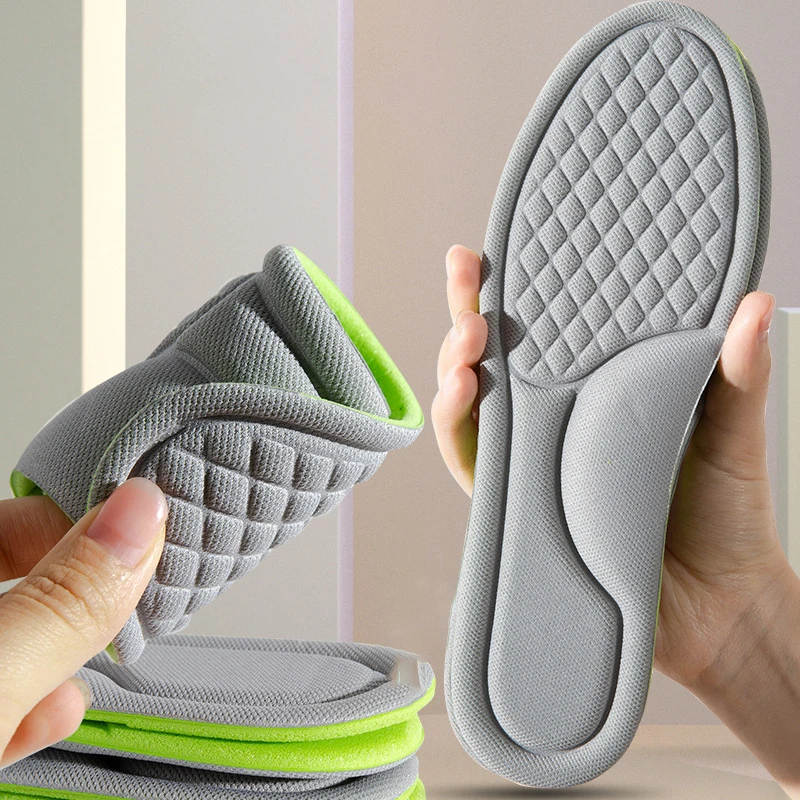 Soletta per scarpe leggera traspirante ergonomica che assorbe il sudore solette morbide per Sneaker con piede piatto antiurto per donne e uomini