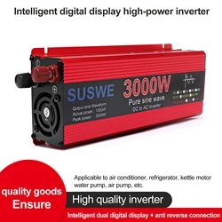 DC 12V To AC 220V 1000W Pure Sine Wave Inverter with LED Display Portable Power Supply