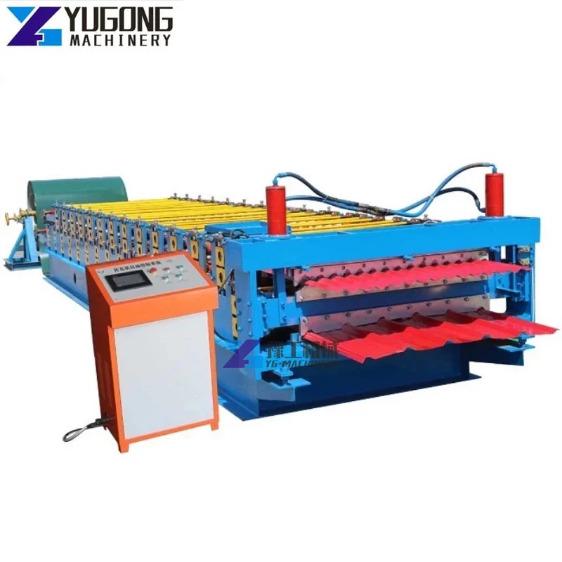 2023 Colorful Zinc Sheet Glazed Tile Roofing Panel Roll Forming Machine Metal Roof Roll Forming Machine Profile Making Machine