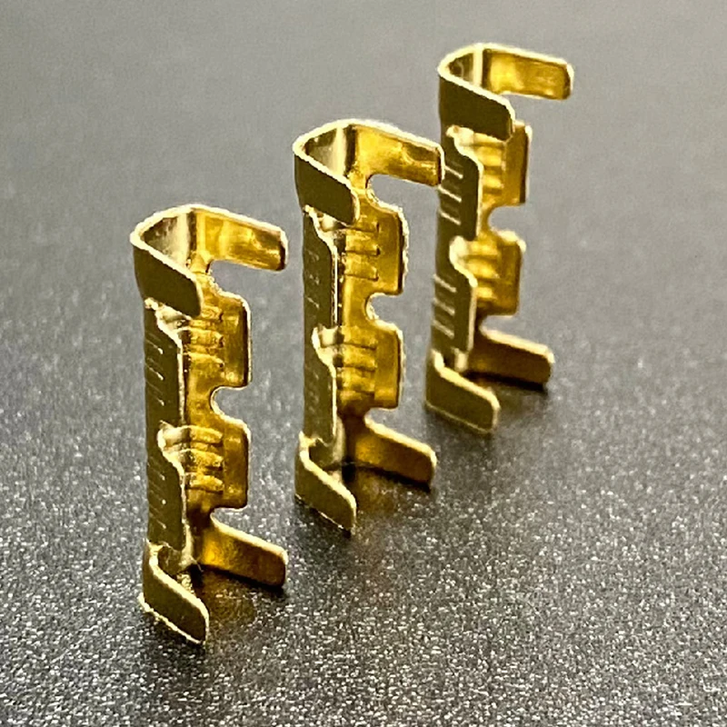 200 Stück 453u Typ 0,5–1,5 mm2 Anschlussstecker, Dual-Interface-Terminal, elektronisch, hochpräzises Messing