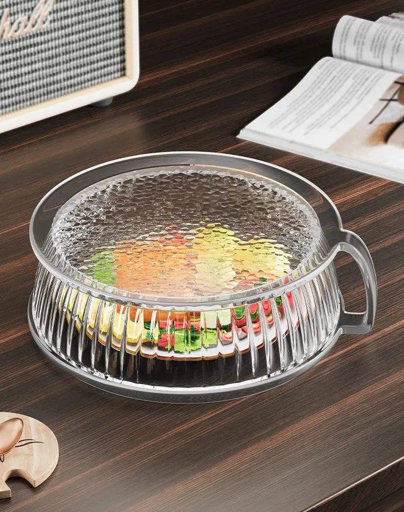 Microwave Splash Proof PC Cover High-temperature Resistant Bowl Cover Household Food Grade Plastic Microwave Hot Dishes Lid