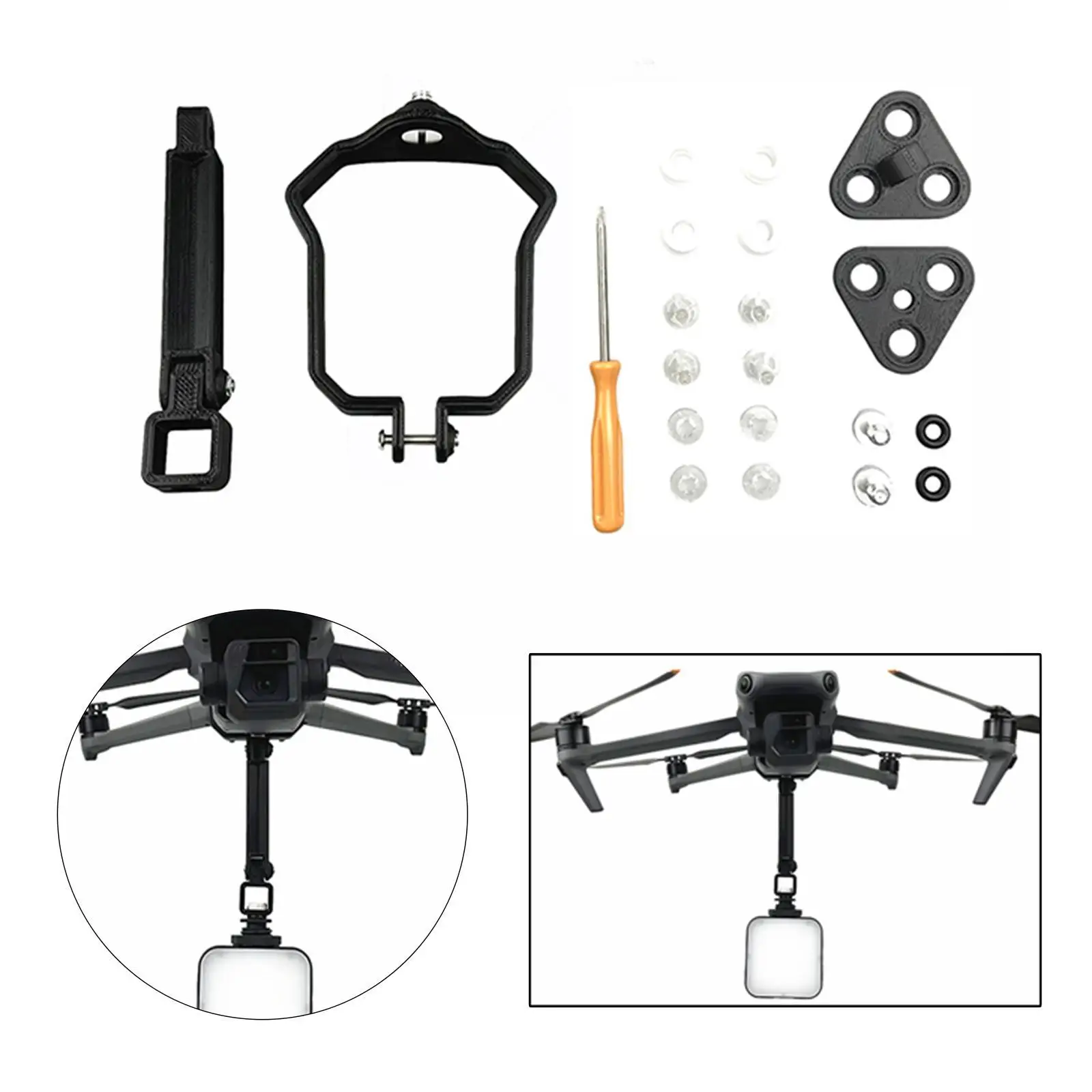 Extended Adapter Bracket Holder 1/4 Threaded Screw for DJI Mavic 3 Cine Part