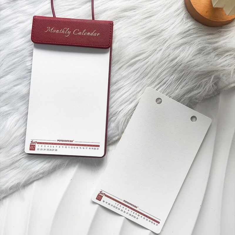 POTENTATE 2027 Magnetic Monthly Calendar Watercolor Pad 12 Sheets 300g Cotton Watercolor Paper Drawing Board Wall Calendar