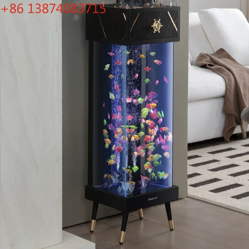 Small fish tank filter oxygen generator acrylic goldfish tank