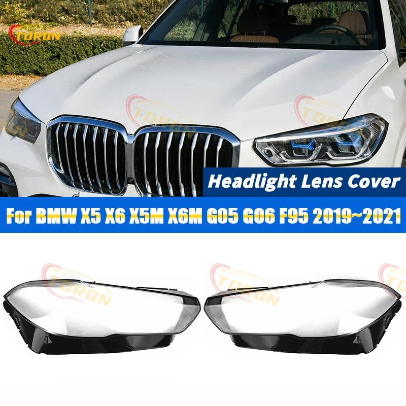 

Для BMW X5 X6 X5M X6M G05 G06 F95 2019 2020 2021 крышка объектива фар автомобиля абажур фары крышка фары