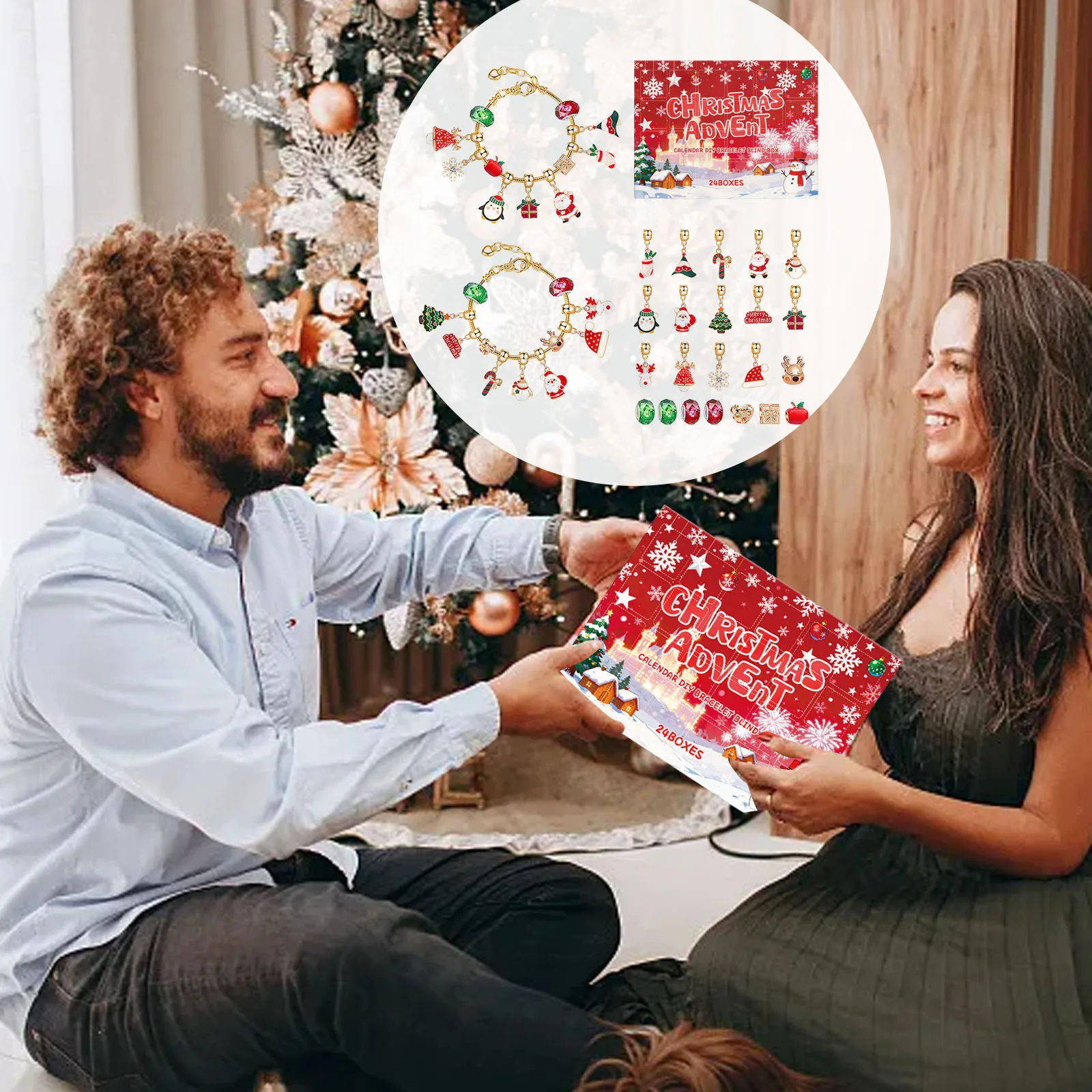 Rechargeable Kitchen Scale with Timer Advent Calendar 2025 Girls Bracelet 24 Day Xmas Countdown 30 Second Timer for Hand Washing