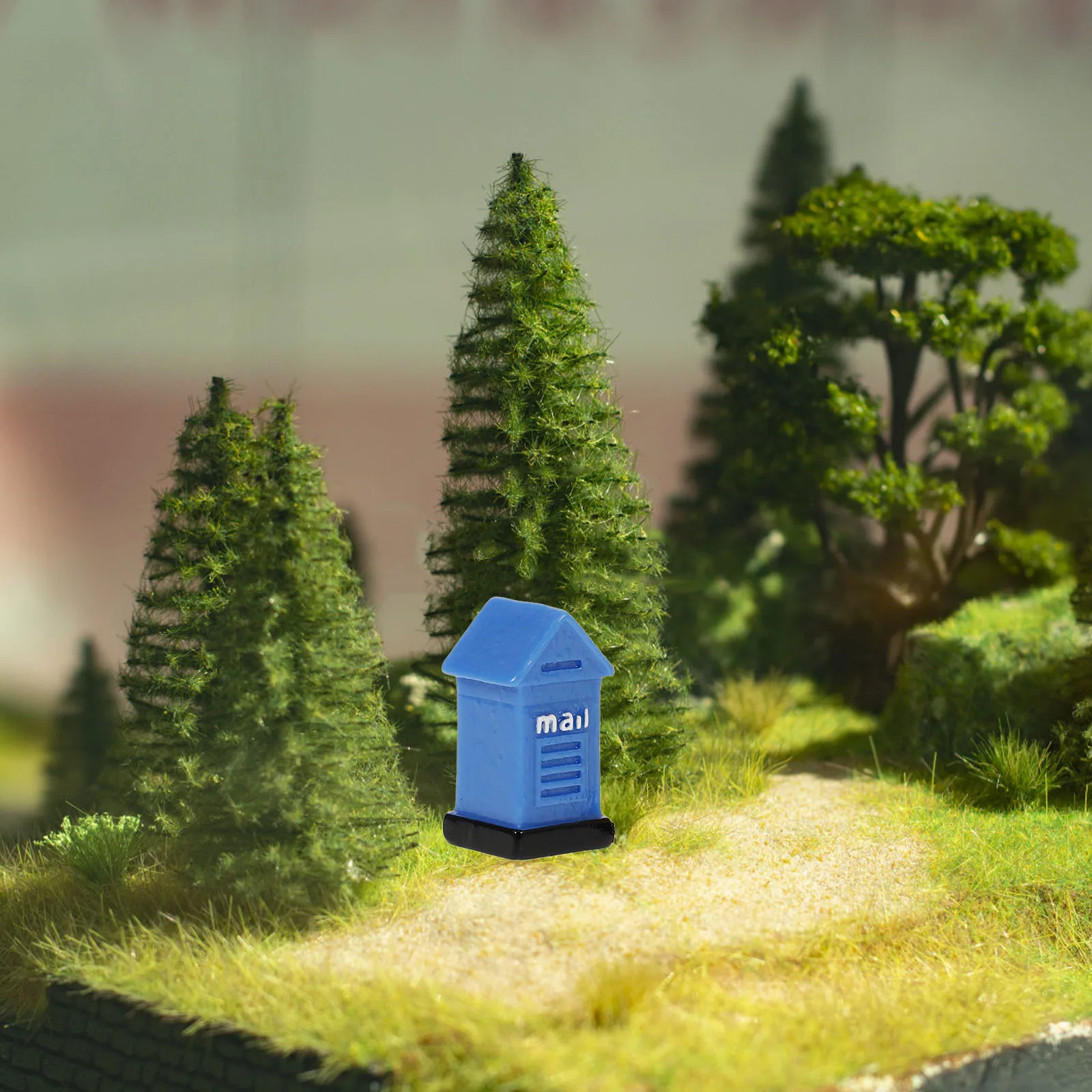 

4 Pcs Trinkets Email Ornaments Office Mailbox Mini Resin Miniature House Accessories