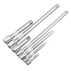 1/4 3/8 1/2 Socket Ratchet Wrench Extension Bar 50/75/100/125/150/250mm Long Bar Steering Sleeve Connecting Rod Accessories