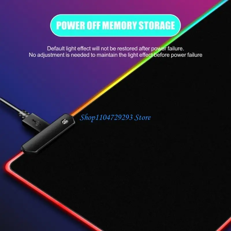 

Y2GD Большой расширенный антислипный светодиодный MATMOUSE MATEPAD с несколькими режимами света для Gaming 400x900 мм/300x800 мм