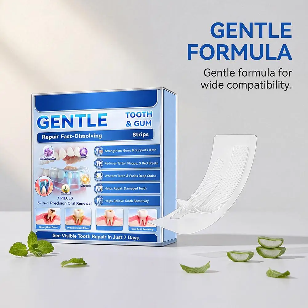 Teeth Whitening Strips Thin Fit Comfortable Daily Care Easy to Use Gentle No Sensitivity Fast Stain Removal Beauty Supplies