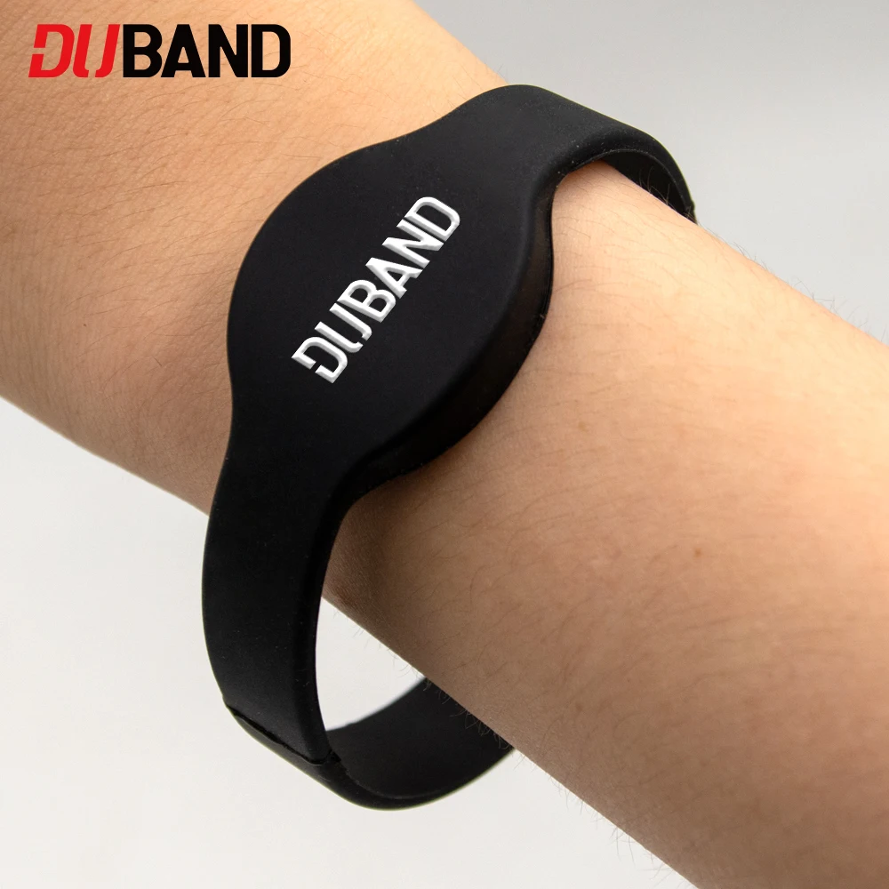 Custom Silicone NFC/RFID Wristbands Waterproof Smart Bracelet for Access Control Cashless Events