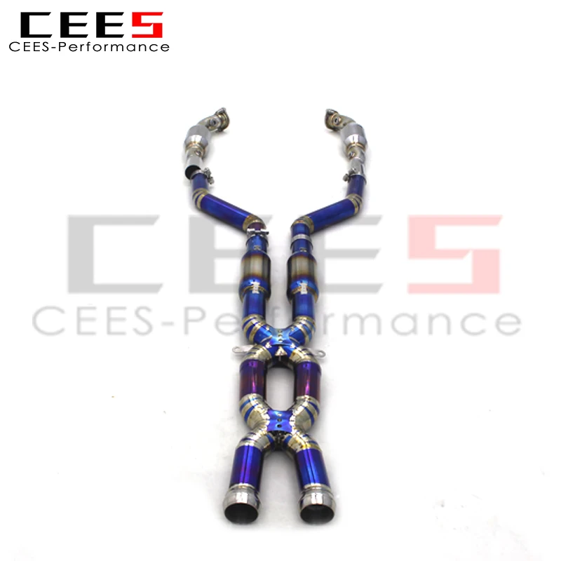 CEES Middle Pipe with Catalyst for BMW M3 E90 E92 E93 4.0 Catted Mid Pipe with Resonator Exhaust Pipes