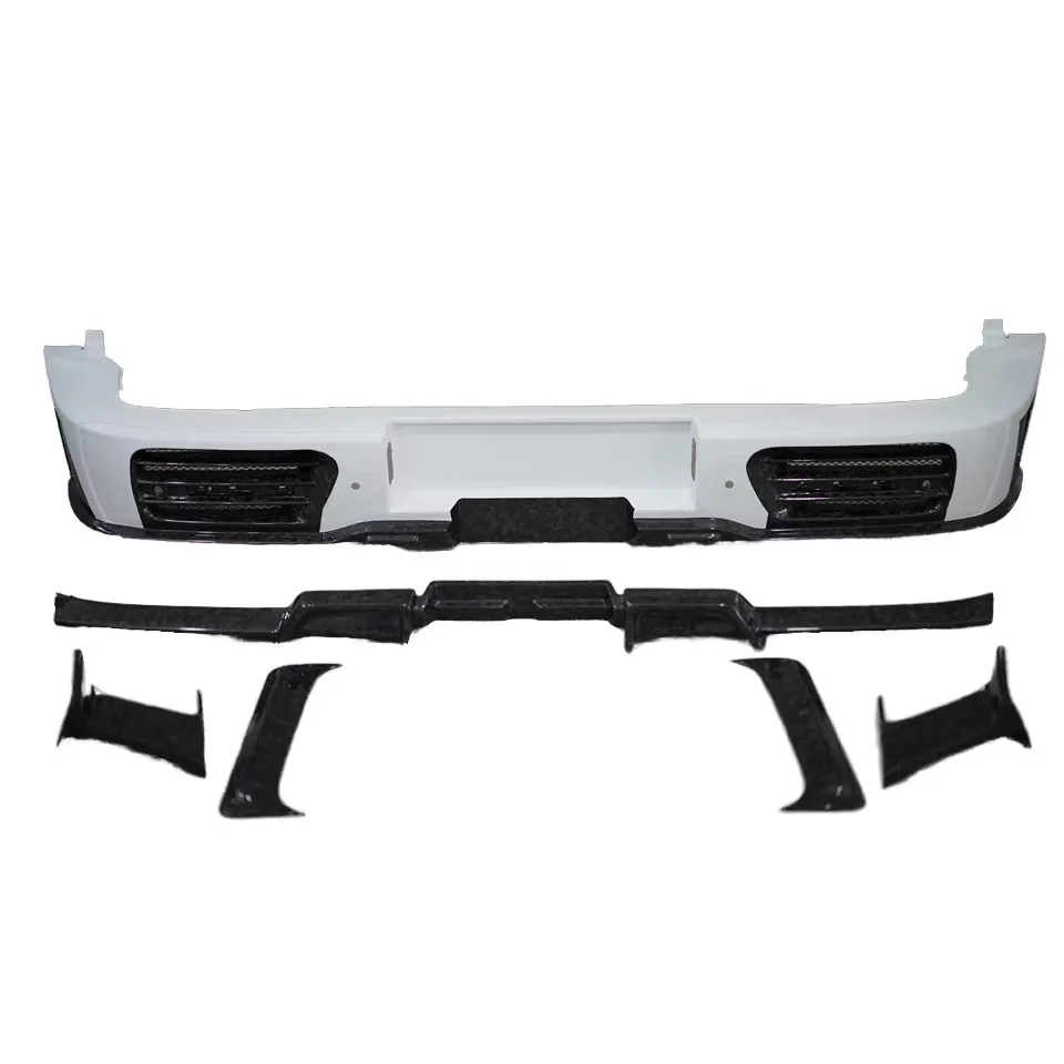 Manufacturer's New Complete Set of Carbon Fiber Automotive Parts Full Body Accessory Kit, Including Car Rear Bumper