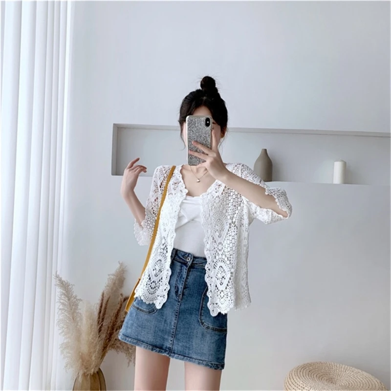 Áo len cardigan nữ móc áo kimono dài tay cỡ lớn Áo len dệt kim hở phía trước