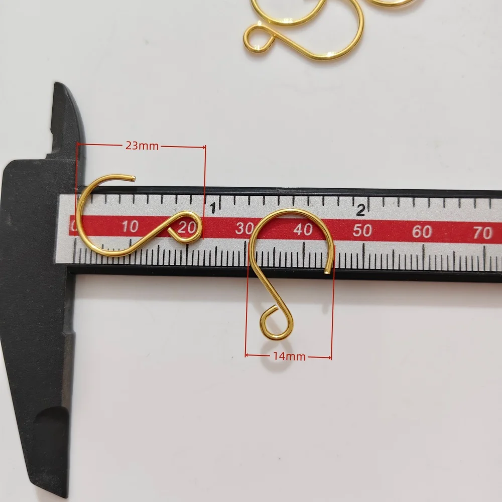 Camal 50pcs Gold 23mm/0.9inch Connectors for Octagonal Beads Crystal Pendant Prisms Hanging Lamp Chandelier Connectors