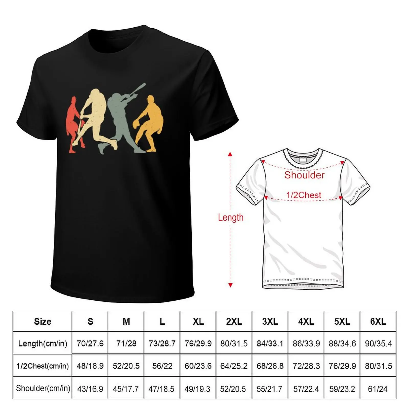 Baseball Retro Vintage . Catcher Pitcher Batter Boys T-Shirt graphic t shirts for man T-Shirt