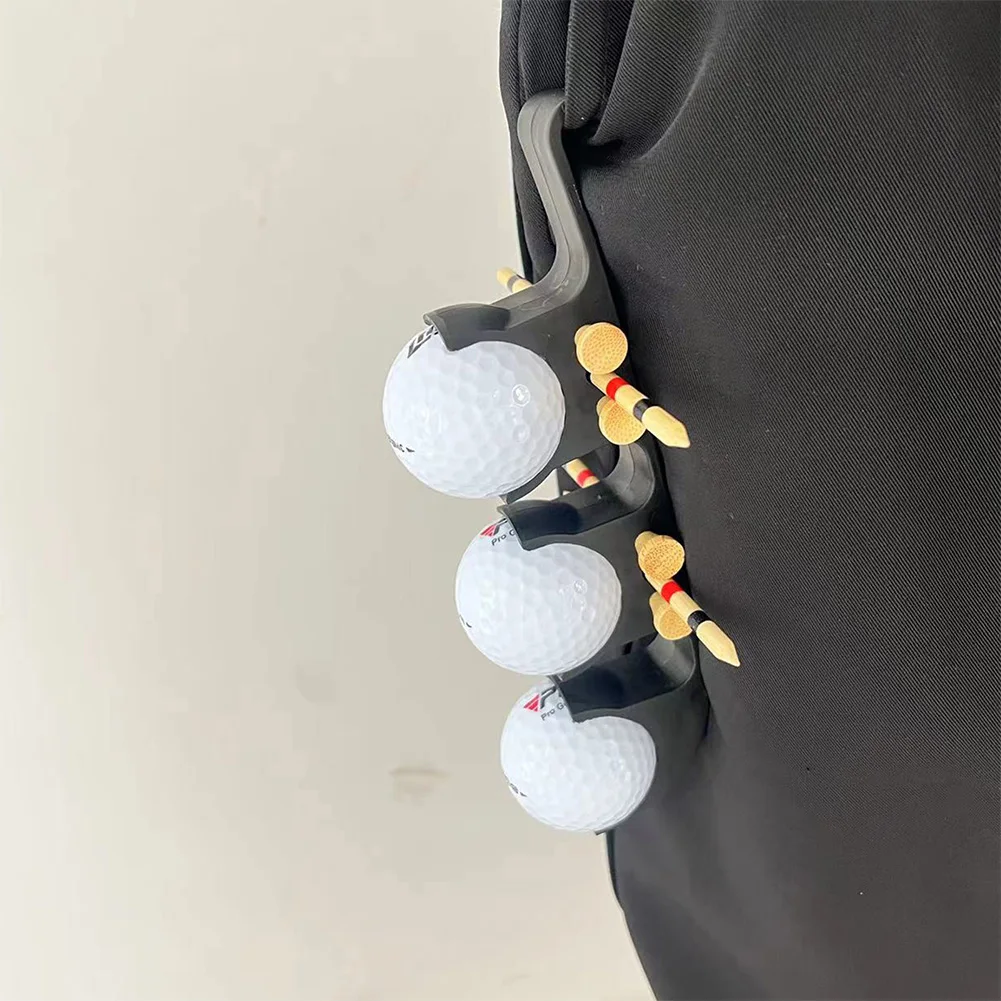 

Держатель для мячей для гольфа с клипсой и держателем для ти-сов, портативный органайзер для гольф-аксессуаров для мужчин и женщин