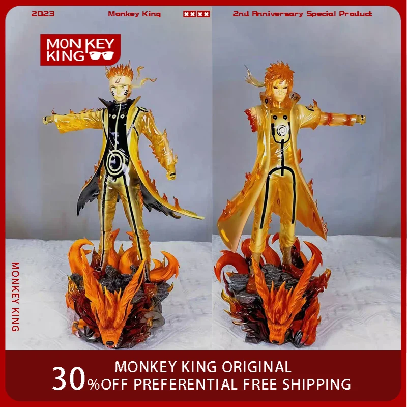 

32cm Anime Peripherals Figure Uzumaki Naruto Namikaze Minato Anime Model Collect Pvc Desktop Ornament Decorations Children Toys