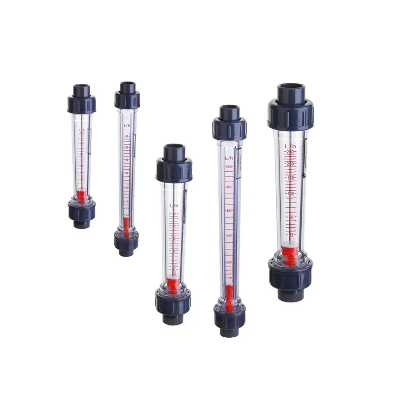 LZS-15 5-50LPH 2-20LPH 10-100LPH 60-600LPH 80-800LPH Piping Type 20mm Socket Plastic Liquid Flowmeter Water Flow Meter Rotameter