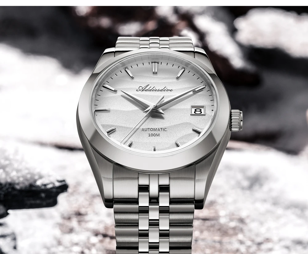 ADDIESDIVE Orologio Automatico Uomo 39mm - Lusso NH35A, Vetro Minerale K1, Luminescenza BGW9, Impermeabile 100m