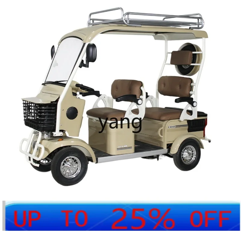 CX  electric four-wheeler elderly scooter with shed elderly battery car